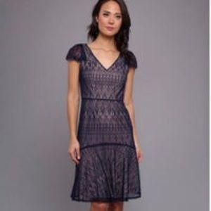 Adriana Papell Lace overlay dress